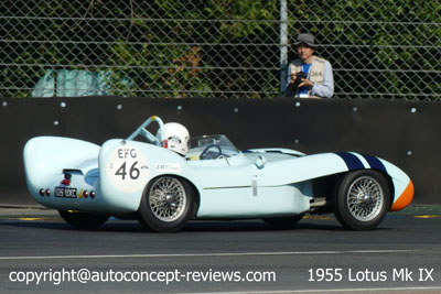 Lotus Mk VIII, Mk IX and Mk X aerodynamic sports racing car 1955